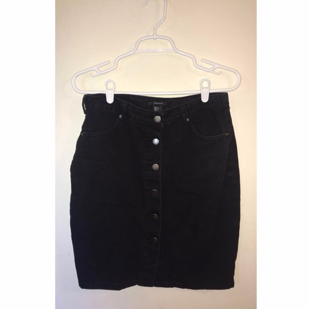 Women’s Black Jean Skirt